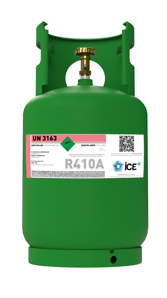R410A Klimagas Kältemittel Füllgewicht 10 Kg Aufladbarem Zylinder 1/4  Anschluss