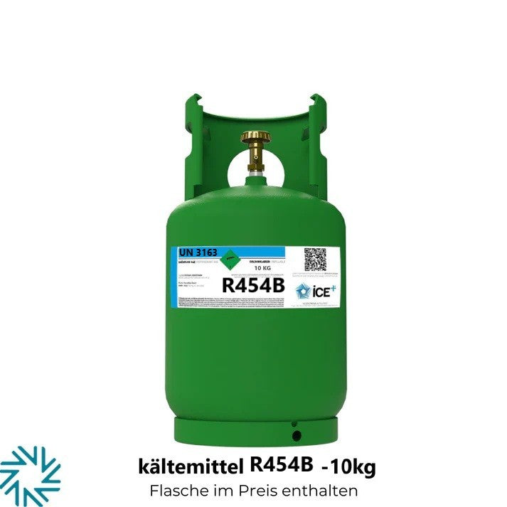 R454B Klimagas Kältemittel Füllgewicht  10 Kg Aufladbarem  Zylinder  1/4 Anschluss