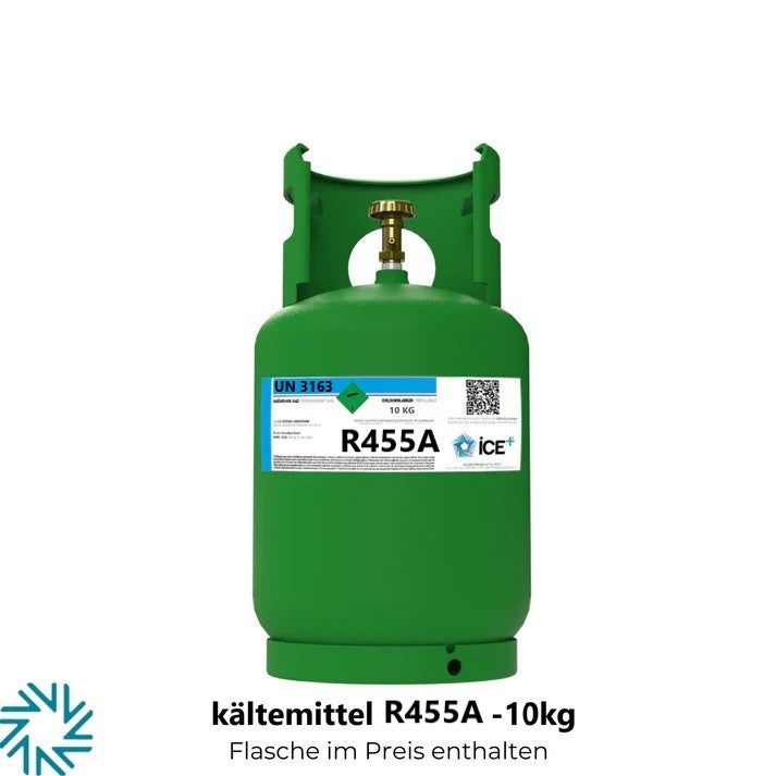 R455A Klimagas Kältemittel Füllgewicht 10 Kg Aufladbarem Zylinder 1/4 Anschluss