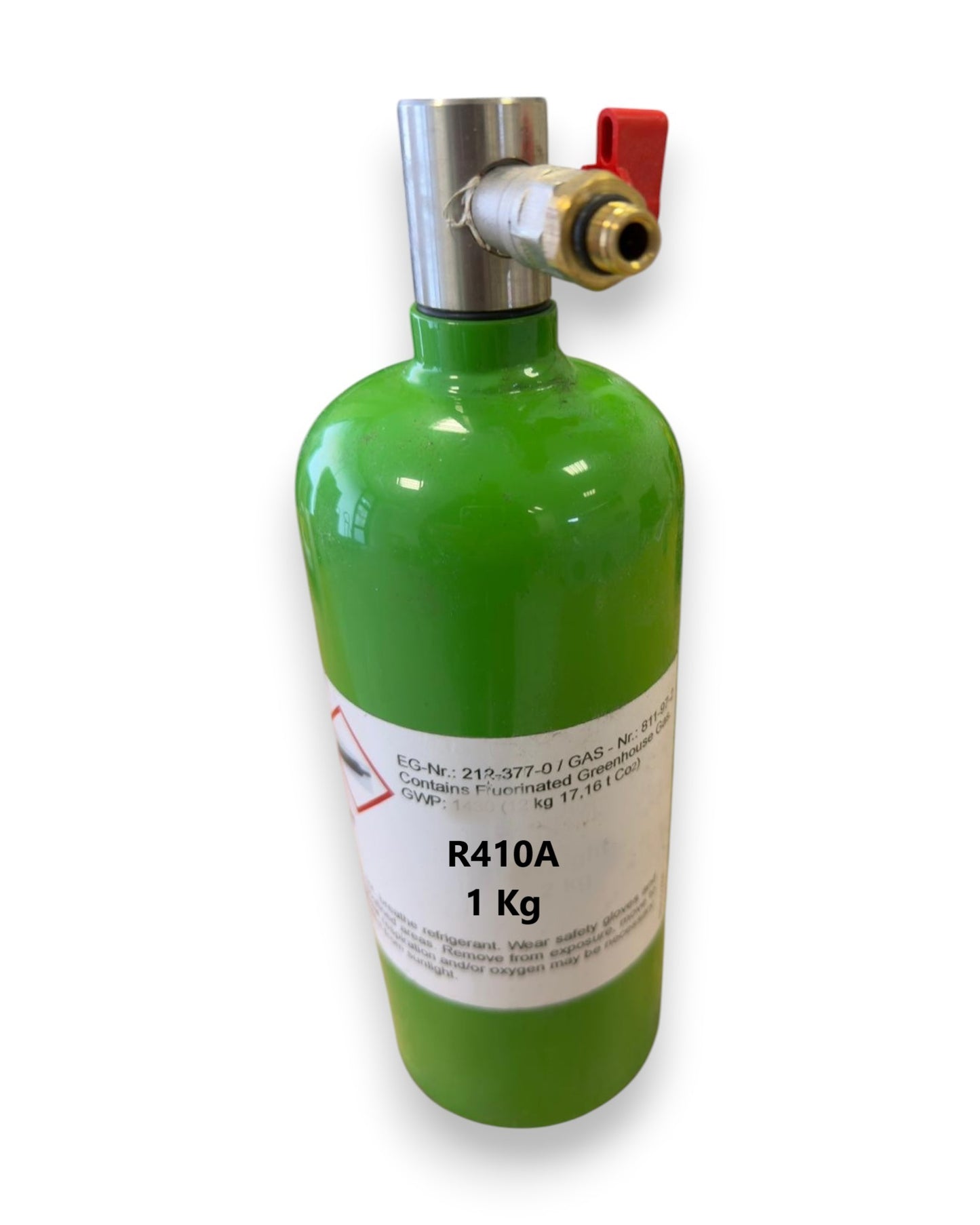 R410A Klimagas Kältemittel Füllgewicht 1 Kg Aufladbarem Zylinder 1/4 Anschluss