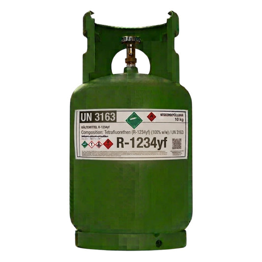 R1234YF PKW-Klimagas Kältemittel 10 kg aufladbarer Zylinder, 1/4 Anschluss