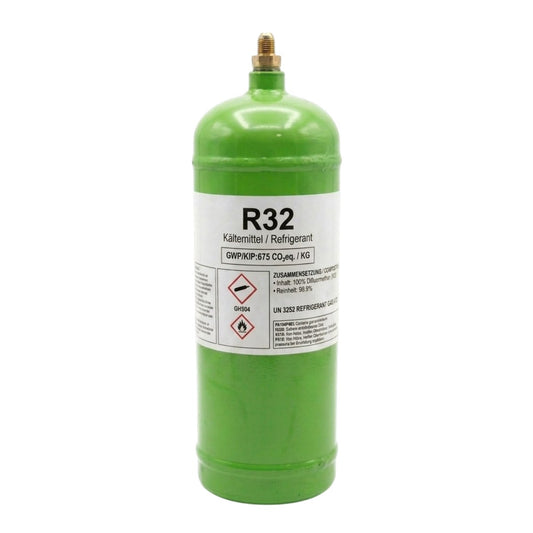 R32 Klimagas Kältemittel – 1800gr aufladbarer Zylinder mit 1/4 Anschluss
