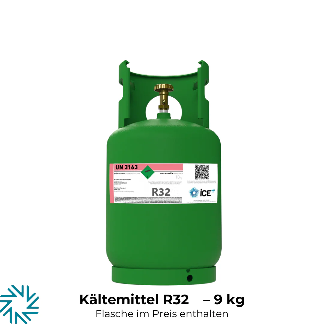 R32  Klimagas Kältemittel Füllgewicht 9 Kg Aufladbarem  Zylinder  1/4 Anschluss
