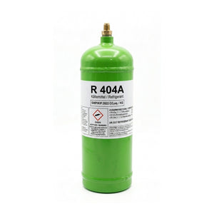 R404A Klimagas Kältemittel 1800 g aufladbarer Zylinder mit 1/4 Anschluss