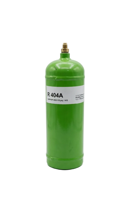 R404A Klimagas Kältemittel – 2 kg, aufladbarer Zylinder, 5/16 Anschluss  (NET 2000 GR)