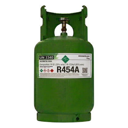 R454A Klimagas Kältemittel, 10 kg aufladbarer Zylinder, 1/4 Anschluss
