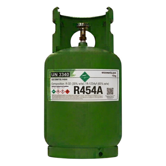 R454A Klimagas Kältemittel, 10 kg aufladbarer Zylinder, 1/4 Anschluss